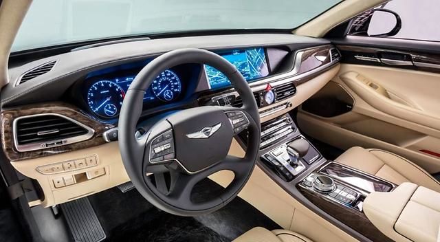 Interior of the Salon of the South Korean Premium Car Hyundai Genesis G70  at the Hyundai Motor Show on February 05 2020 in Russia Editorial  Photography  Image of company 2020 171949167