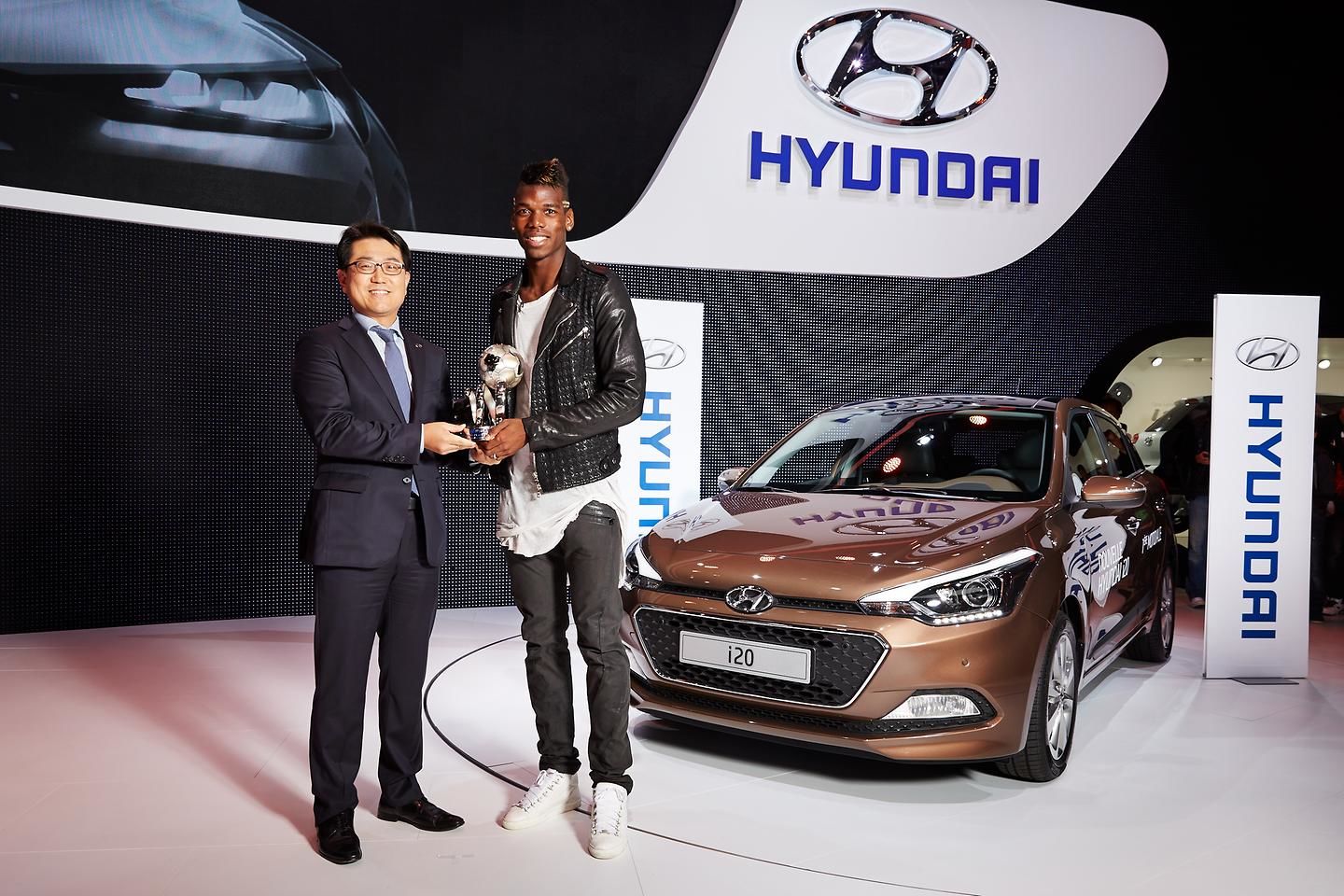 French Football Star Pogba Receives the ‘Hyundai Young Player Award’ in Paris