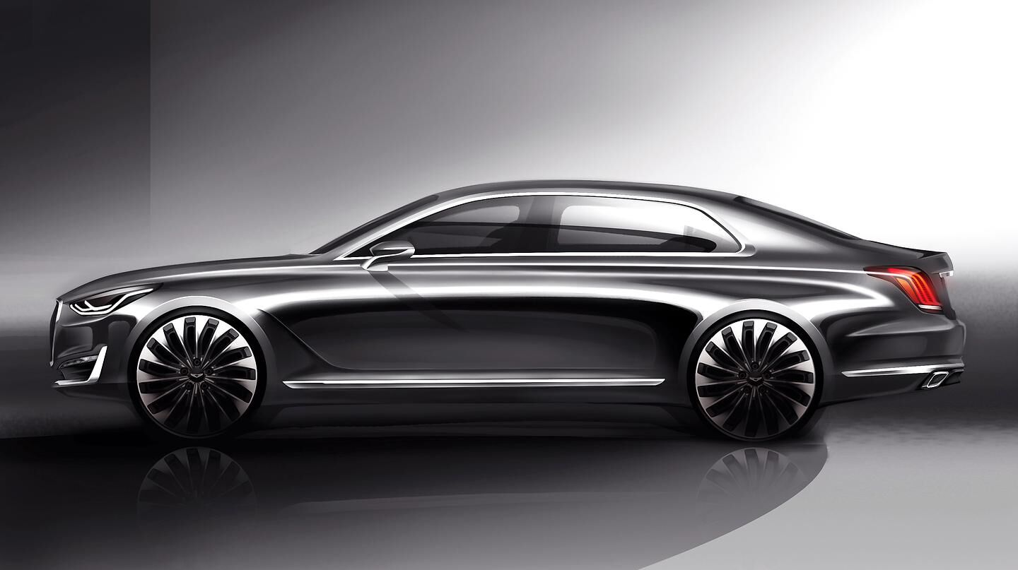 ‘New Luxury’ Takes Shape - Hyundai Motor Unveils Rendering of New G90