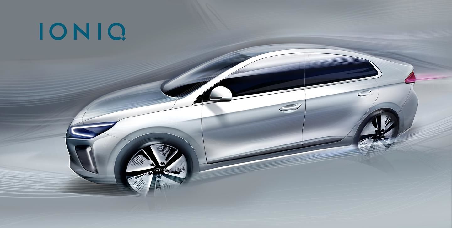 Class-leading aerodynamics and striking design details for Hyundai Motor’s new alternative-fuel IONIQ