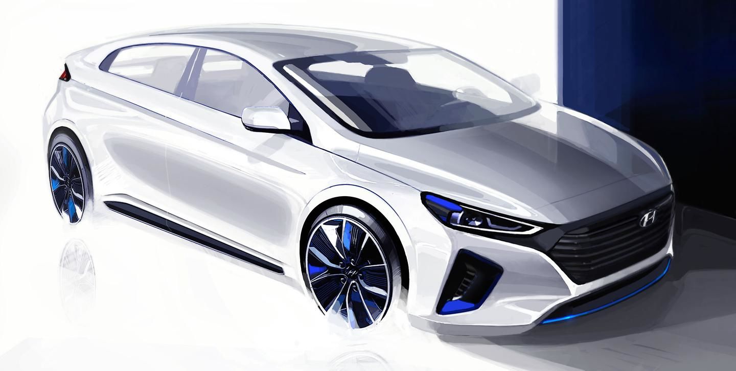 Hyundai Motor Reveals Interior and Exterior Renderings of New IONIQ