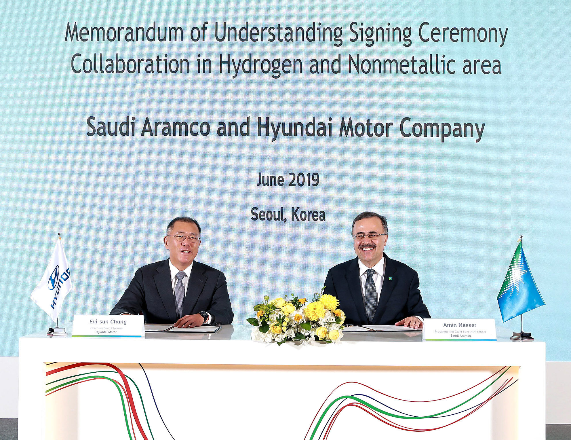 Hyundai Motor and Saudi Aramco to Collaborate on Hydrogen, Advanced non-metallic materials and Future Technologies