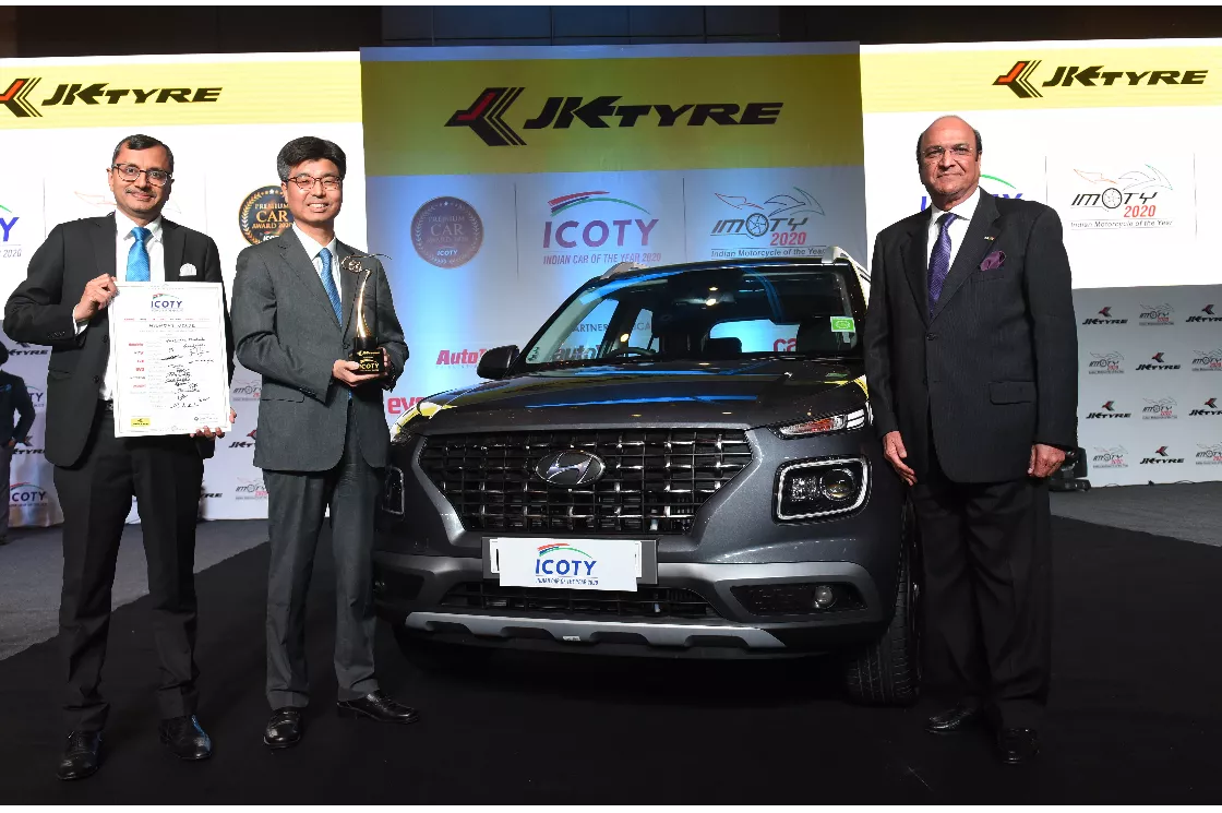 Hyundai VENUE Wins Prestigious 'Indian Car of the Year (ICOTY) 2020' Award