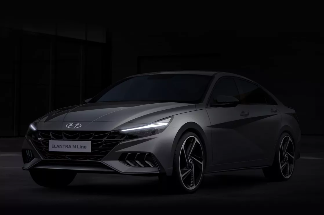 Hyundai Motor Unveils Rendering of New Elantra N Line