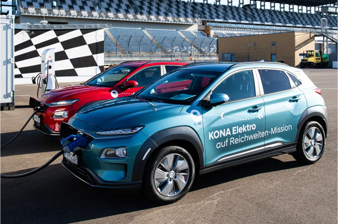 Hyundai KONA Electric Sets Range Record of 1,026 Kilometers