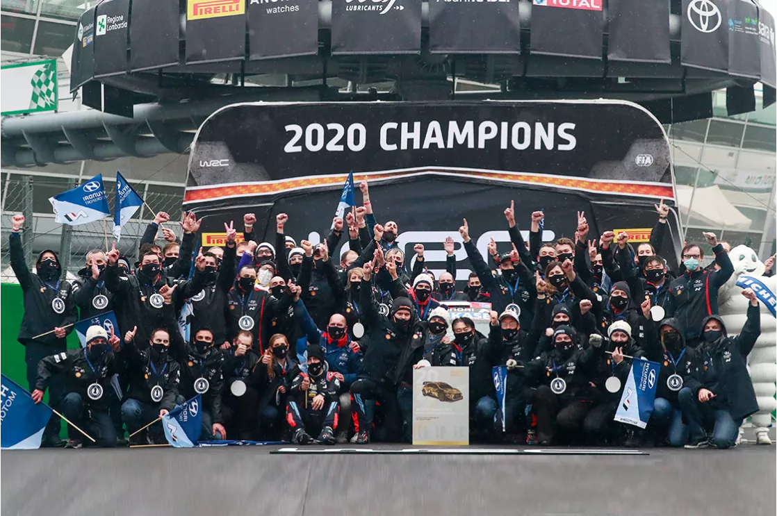 Hyundai Motorsport celebrates second consecutive WRC manufacturers’ title