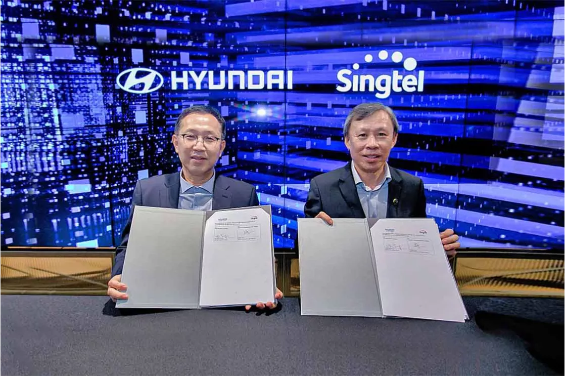 hyundai motor company and singtel MOU