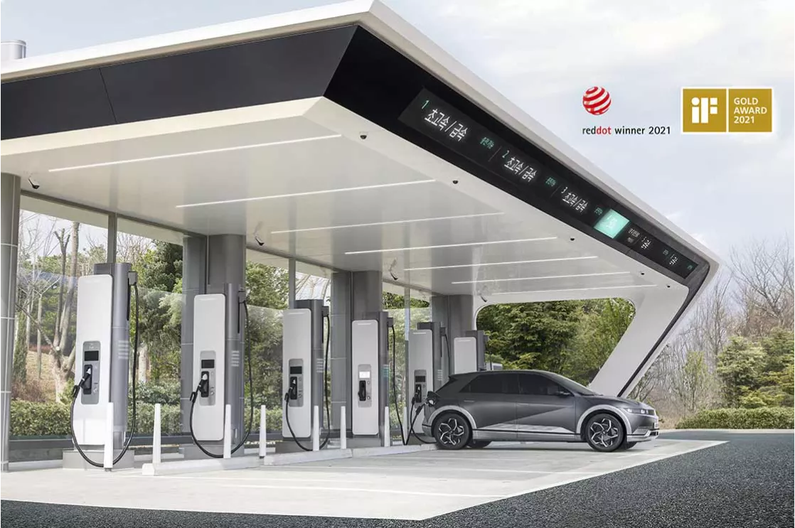 Hyundai Motor Sweeps iF Design Award 2021,  including Gold Prize for E-pit EV Charging Station