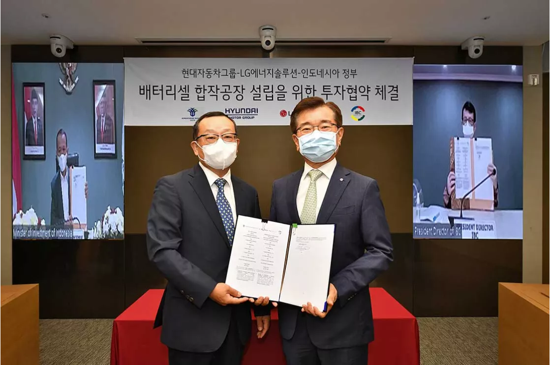 Hyundai Motor Group and LG Energy Solution Sign MoU with Indonesian Government to Establish EV Battery Cell Plant 