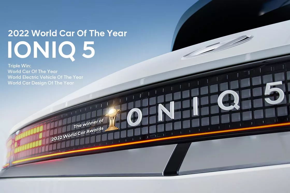 Backside picture of the award-winning Hyundai IONIQ 5