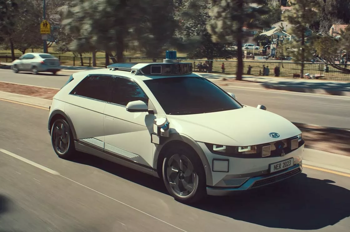 An image of self-driving IONIQ 5-based Robotaxi 