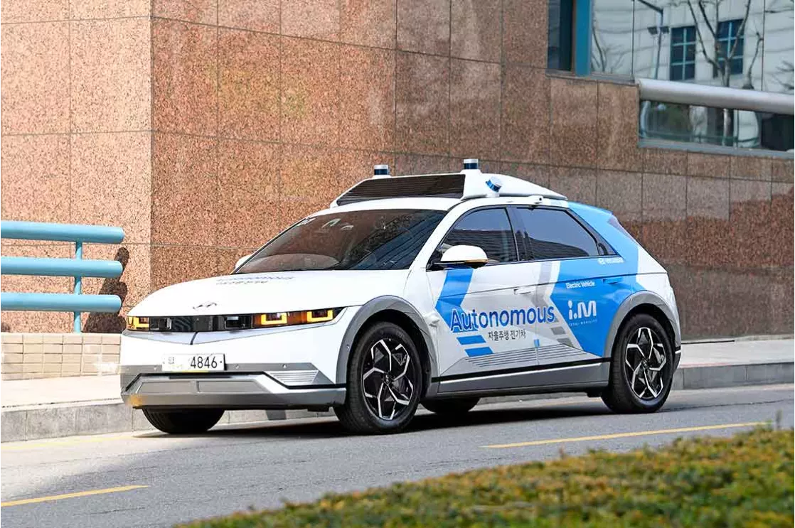 Automonous I'm car in Seoul, Korea