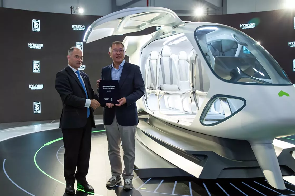 ROLLS-ROYCE & HYUNDAI MOTOR GROUP SIGN MOU TO LEAD THE WAY IN  THE ADVANCED AIR MOBILITY MARKET USING ALL-ELECTRIC PROPULSION AND HYDROGEN FUEL CELL TECHNOLOGY