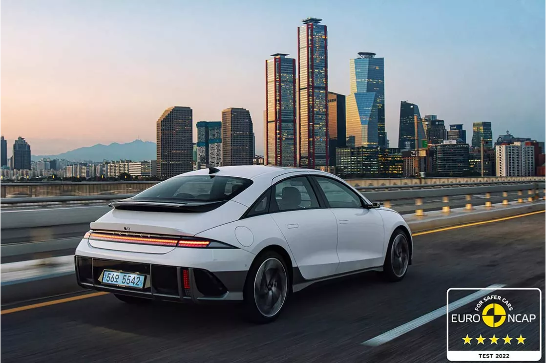 IONIQ 6 achieves five-star safety rating from Euro NCAP