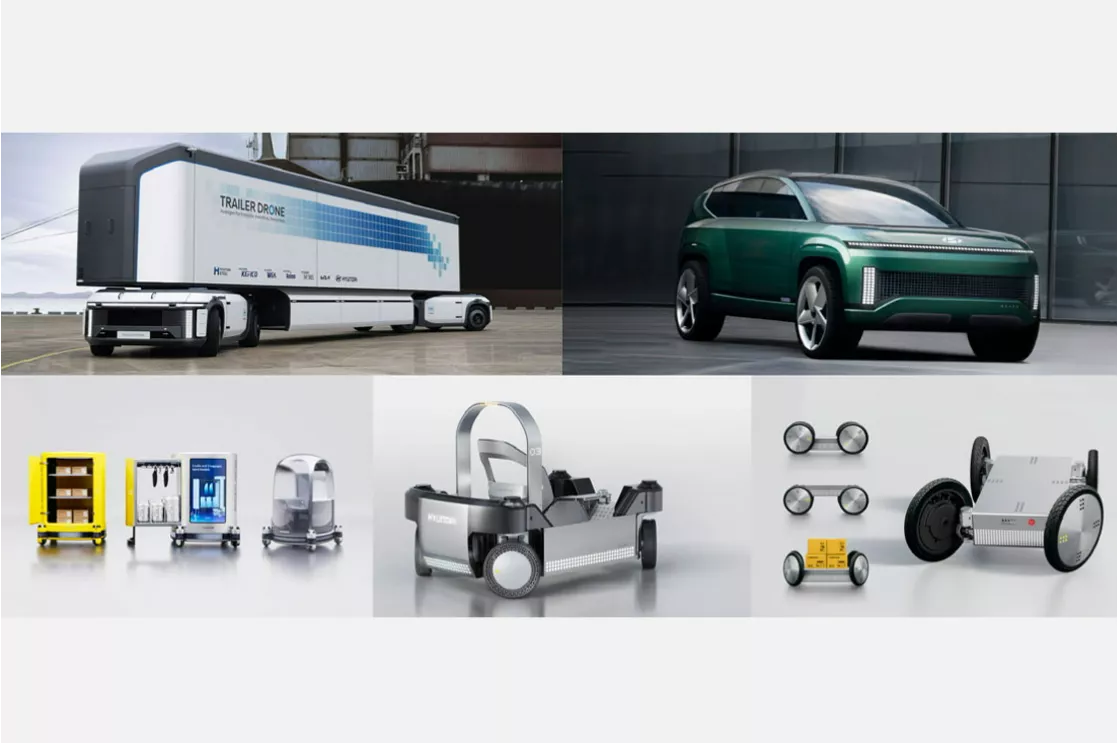 Hyundai Motor Wins GOOD DESIGN Awards for SEVEN and Trailer Drone Concepts, PnD and MobED Robotics