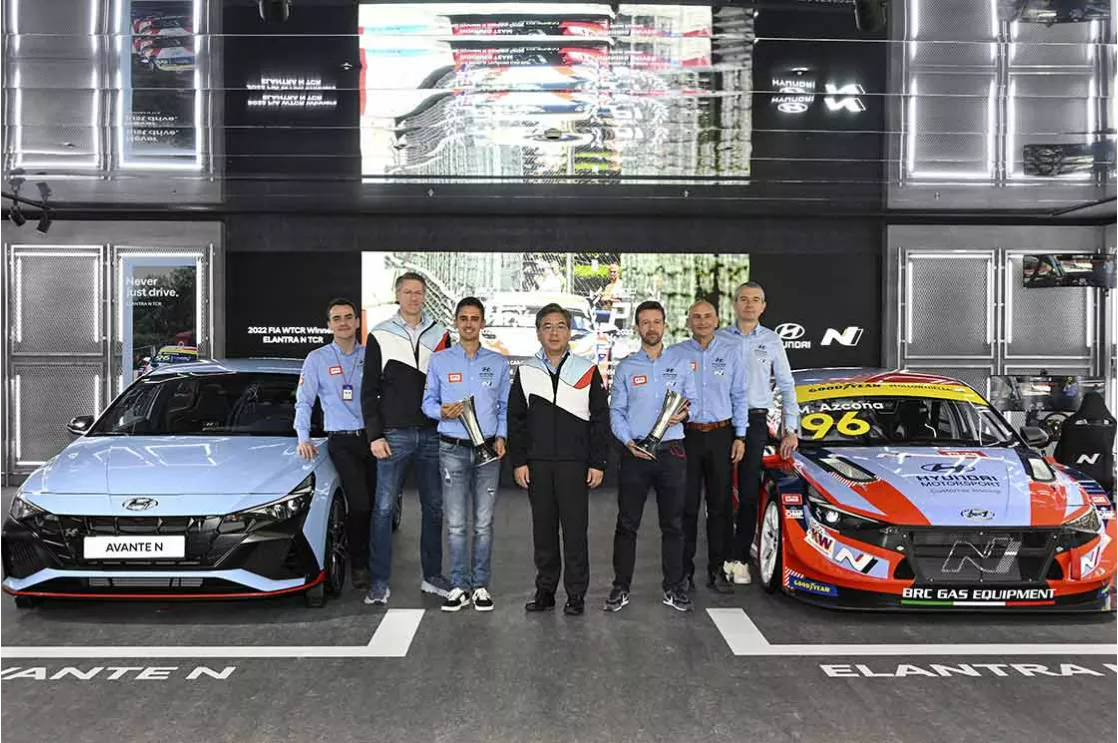 Hyundai Motor Celebrates Double Victories in WTCR 2022  with Exhibition and Employee Events