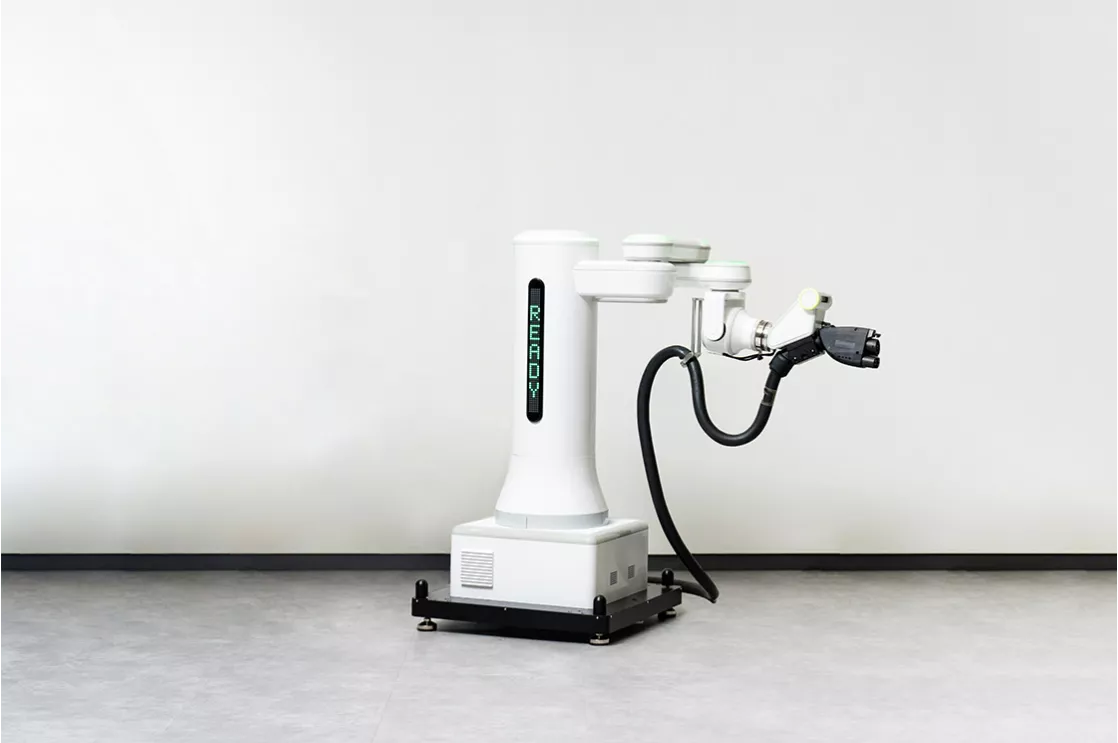 Hyundai Motor Group Shows Newly Developed Automatic Charging Robot for Electric Vehicles