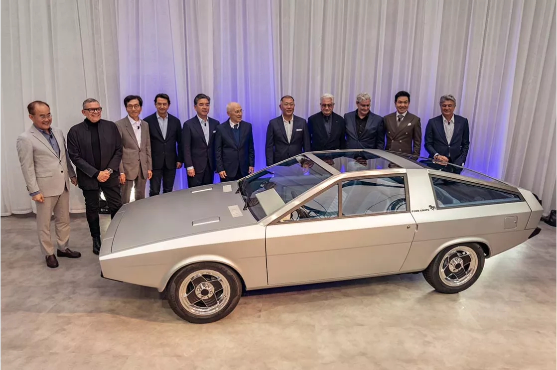 Hyundai Motor Company today celebrated the restoration of the Pony Coupe Concept car during the inaugural Hyundai Reunion held at historic Villa Pliniana in Lake Como, Italy. 