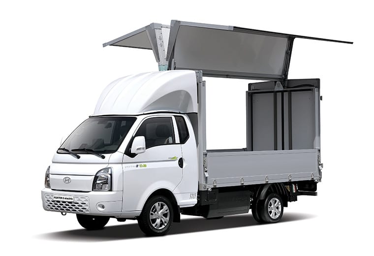 포터 II Electric 특장 전동식 윙바디탑차 제원