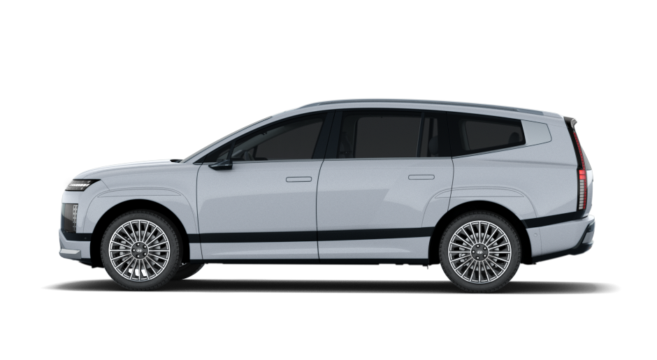 Hyundai IONIQ 9 Calligraphy AWD · 7 seats — Side profile · aerodynamic three-row SUV