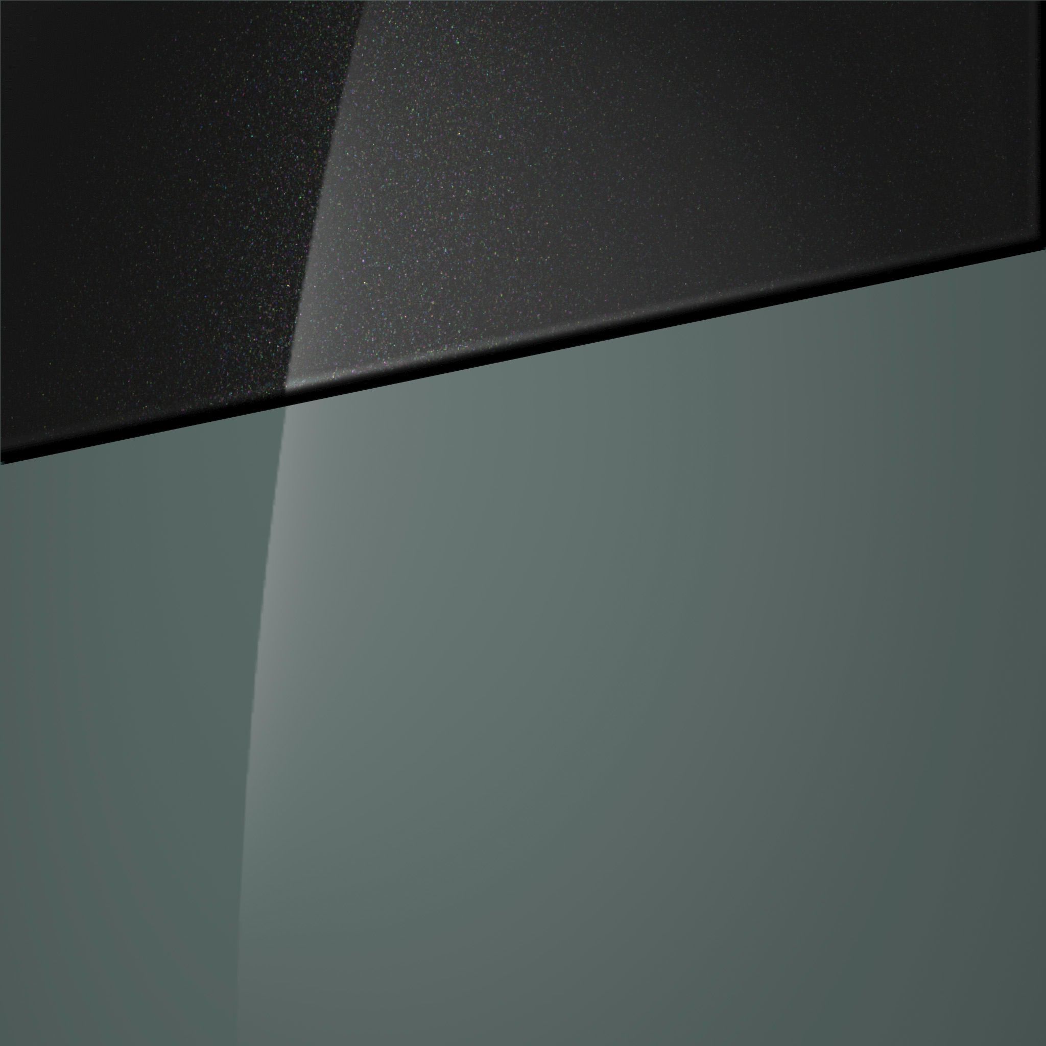 Mirage Green Solid et toit contrasté Abyss Black