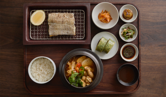 Grilled Jeju Beltfish with Golden Queen’s Rice