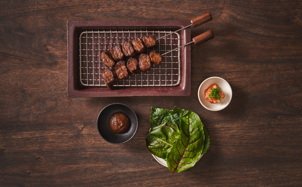 Skewer of Charcoal-Grilled Hanwoo Rib Finger 