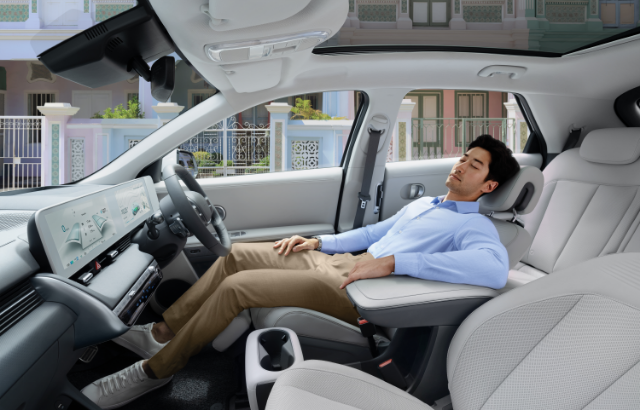 IONIQ 5 EV, electric car’s zero gravity front seats Hyundai Singapore