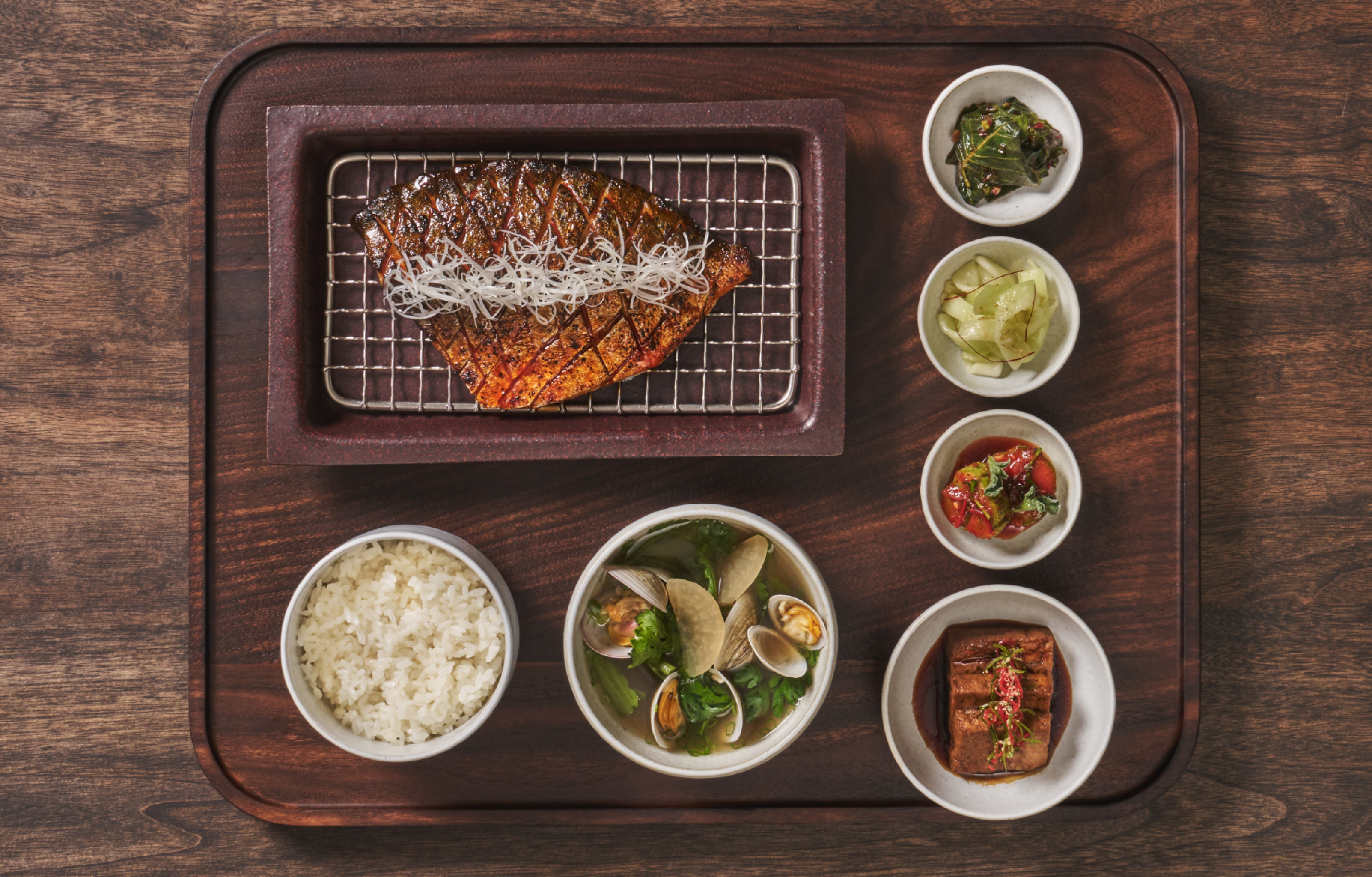 Half-Dried Butterfish Grilled over Charcoal with Gochujang
