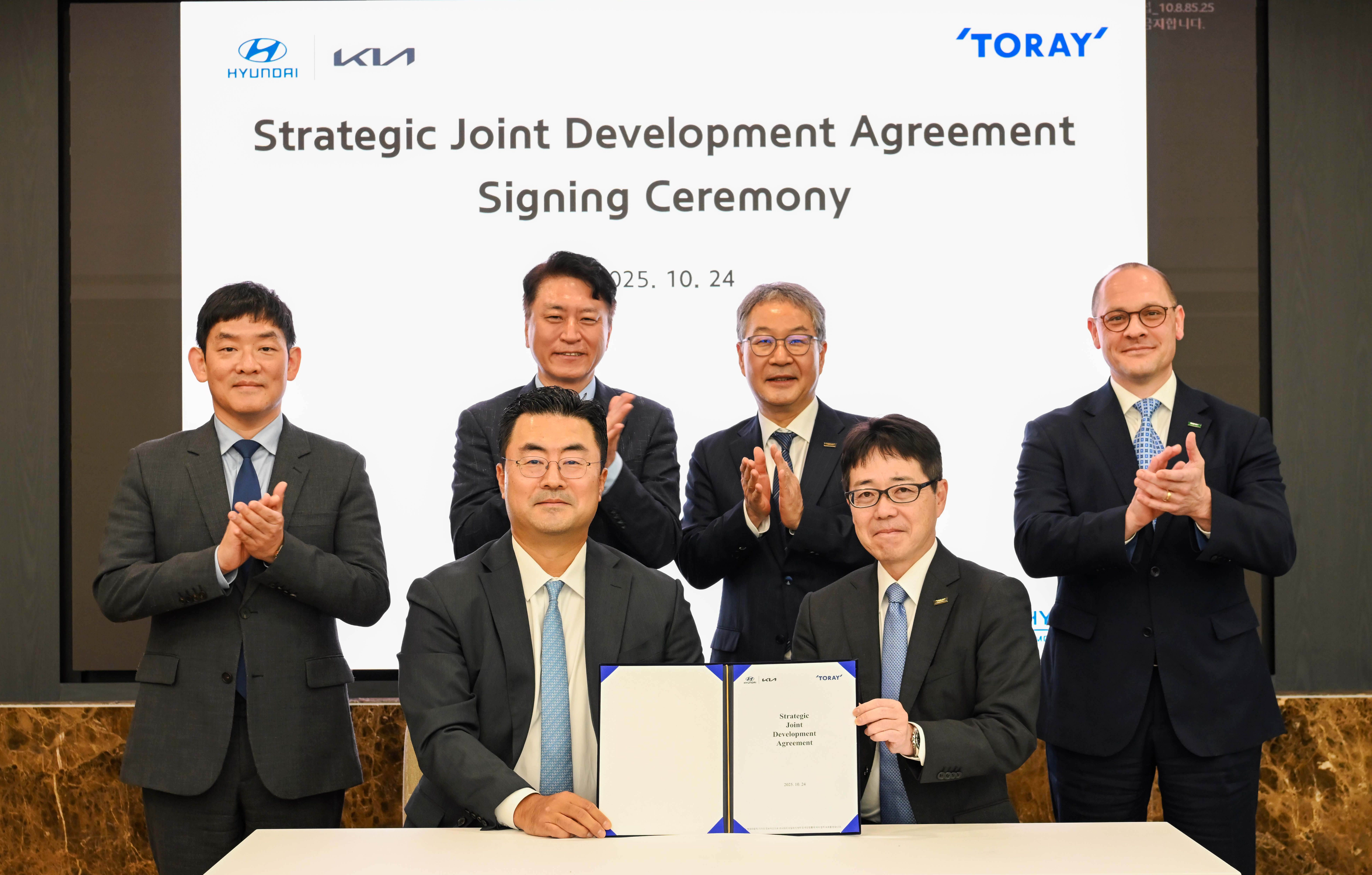#Hyundai Motor Group and Toray Group singed joint development agreement for advanced materials for future mobility