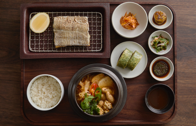 Grilled Jeju Beltfish with Golden Queen’s Rice