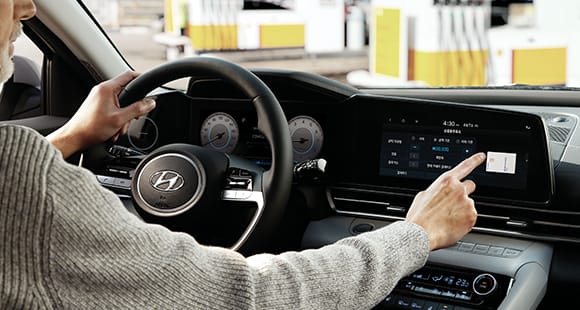 아반떼 Hyundai CarPay 작동화면-결재