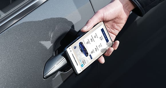 Hyundai Digital key 작동화면