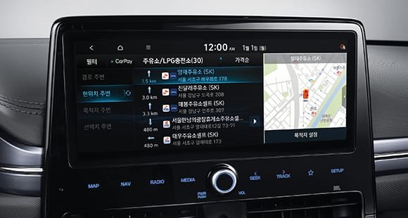 IONIQ Electric 10.25인치 내비게이션