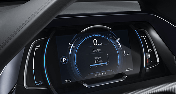 IONIQ Electric 트리플모드 버추얼 클러스터 (7인치 컬러 LCD)