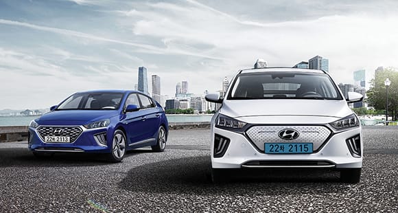 IONIQ Hybrid, IONIQ Plug-in, IONIQ Electric 차량이미지