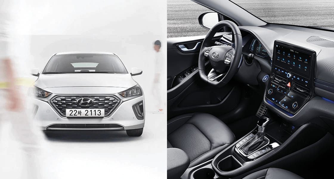 IONIQ Hybrid 프론트 & 인테리어 디자인
