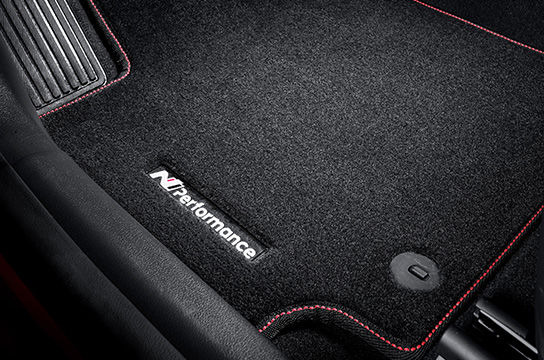 KONA Car Floor Mats with N Logo (Front and Rear Seats)