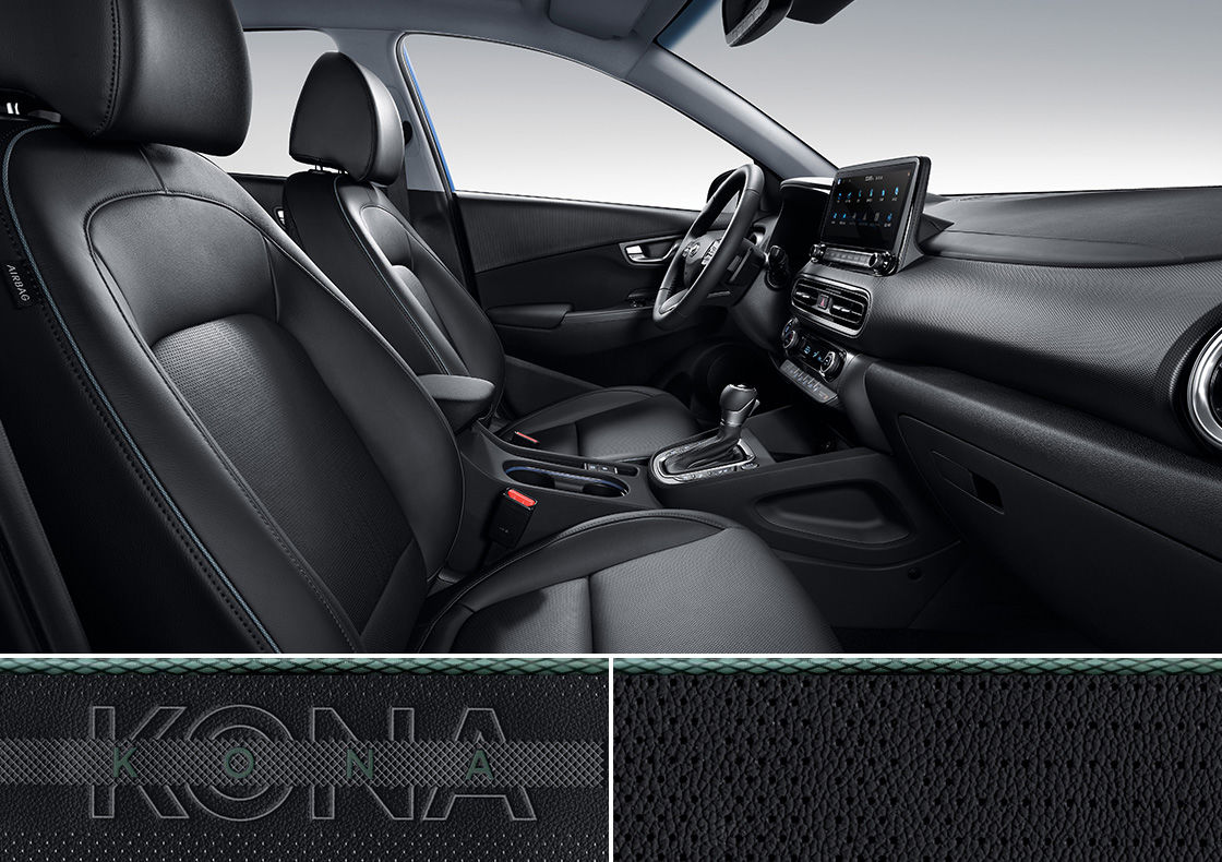 KONA interior colors - Black Black One-tone Grey One-tone Color Package