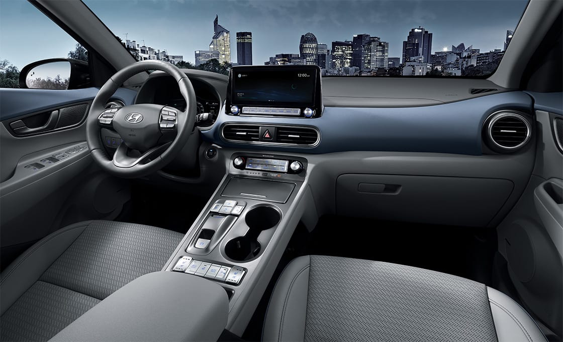 KONA Electric Premium with Full Option in Stone Grey