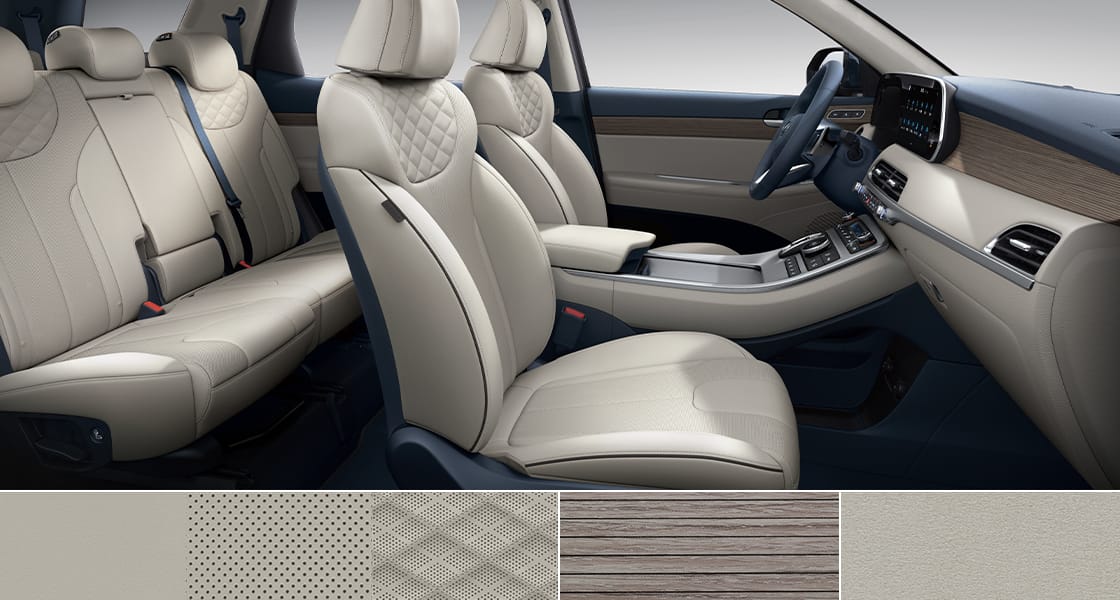 Palisade Interior Color (Warm Gray Nappa leather seat)