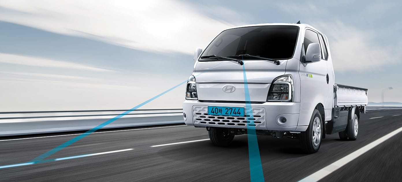 포터2 도심 주행 장면