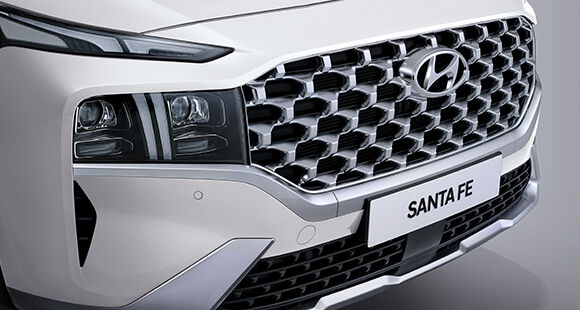 santafe Chrome-plated radiator grille & Skid plate