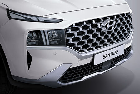 santafe Chrome-plated radiator grille & Skid plate