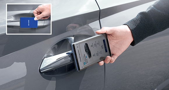 쏘나타 Hyundai Digital key와 nfc카드키 이미지