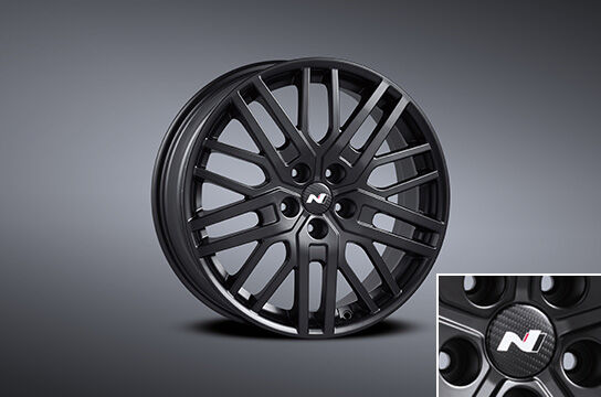 Sonata 19-inch lightweight black wheel, Rear carbon wheel cap