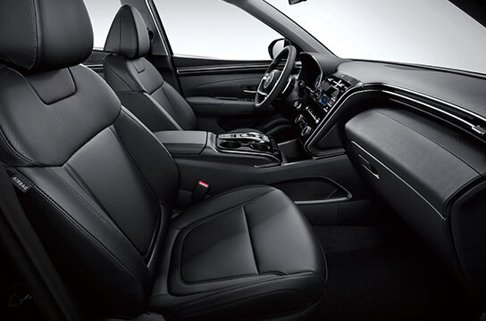 TUCSON HYBRID interior color - Black one-tone (Artificial leather seat)