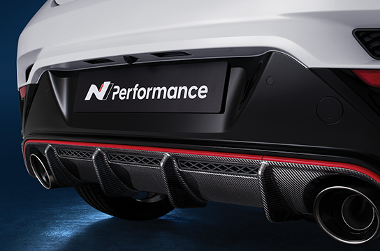 VELOSTER N Carbon fiber rear diffuser