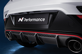 VELOSTER N Carbon fiber rear diffuser