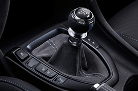 VELOSTER N Alcantara manual gear shift knob and boot